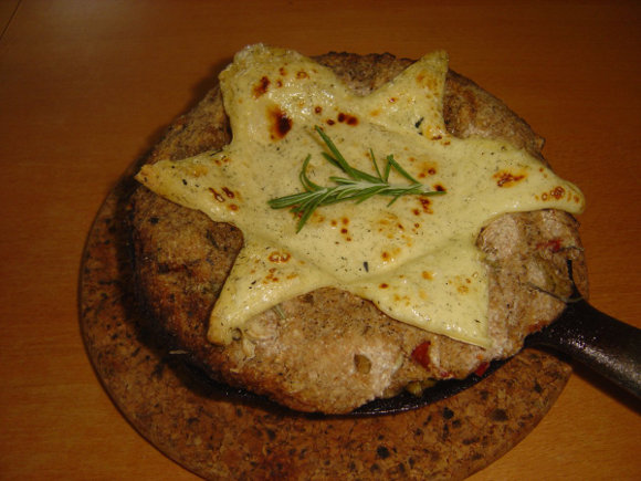 Fertiges mediterranes Käseblumenfondue
